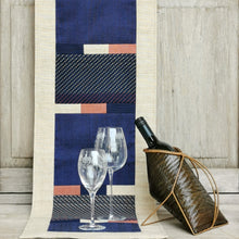 Load image into Gallery viewer, Table runner (Blue/Sand)
