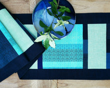 Load image into Gallery viewer, Table runner (Navy/Turquoise)
