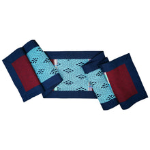 Load image into Gallery viewer, Table runner (Wine red/Turquoise)
