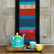 Load image into Gallery viewer, Table runner (Black/Turquoise)
