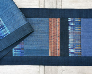 Table runner (Blue/Brown)