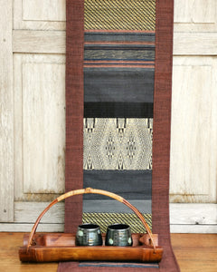 Table runner (Espresso brown/Raw hemp)