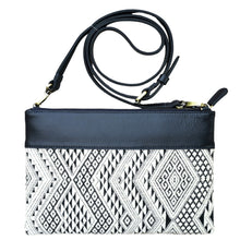 Load image into Gallery viewer, Shoulder-strap bag with tassel &quot;Lao Naga&quot; (White/Navy)
