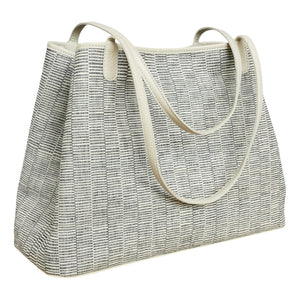 Shoulder bag "Cotton" (White/Light gray)