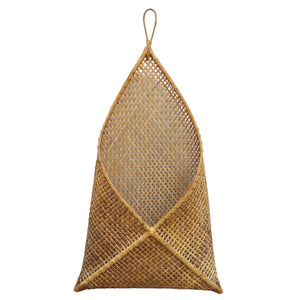 Rattan Wall basket (M) (Dark brown)