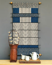 Load image into Gallery viewer, Wall hanging "Lao Naga" (Blue/Cream)
