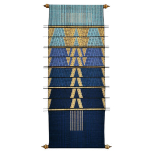 Wall hanging "Mountain orchid" (Blues)