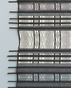 Wall hanging "Jarai Diamond" (White/Gray)(L)