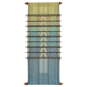 Wall hanging "Mountain orchid" (Pale green/Pale blue)