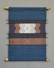 Load image into Gallery viewer, Wall hanging "Lao Naga" (Indigo/Brown)
