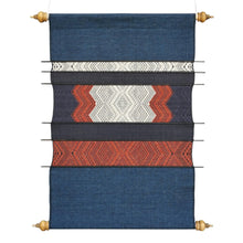 Load image into Gallery viewer, Wall hanging "Lao Naga" (Indigo/Rust)
