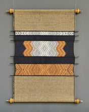 Load image into Gallery viewer, Wall hanging "Lao Naga" (Gold/Charcoal)
