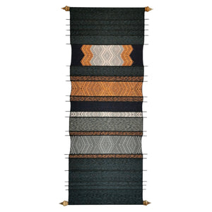 Wall hanging "Lao Naga" (Orange/Charcoal)