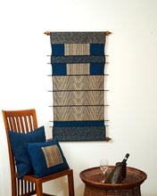 Load image into Gallery viewer, Wall hanging "Lao Naga" (Blue/Cream)
