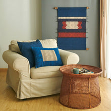 Load image into Gallery viewer, Wall hanging "Lao Naga" (Indigo/Rust)
