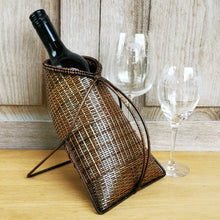 Load image into Gallery viewer, Wine holder basket (Brown)
