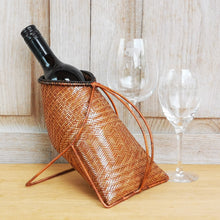 Load image into Gallery viewer, Wine holder basket (Brown)
