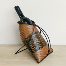 Load image into Gallery viewer, Wine holder basket (Two-tone/Zigzag)
