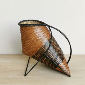 Wine holder basket (Two-tone/Zigzag)