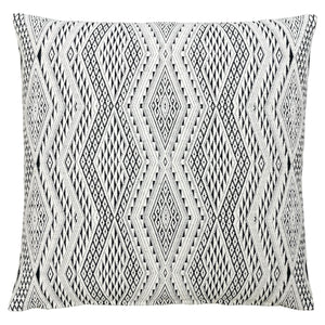 Cushion cover "Lao Naga" (White/Long pattern)(M)