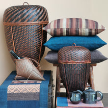 Load image into Gallery viewer, Cushion cover "Cotton" (Brown/Stripe)(M)
