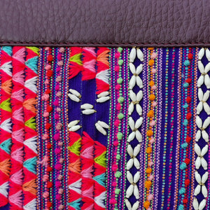 Shoulder-strap bag with tassel "Karen" (Mangosteen)