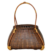 Load image into Gallery viewer, Bamboo basket &quot;Lao Kitchen&quot; with handle
