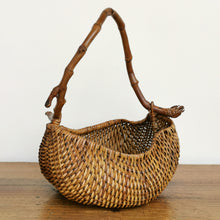 Load image into Gallery viewer, Rattan basket with bamboo handle
